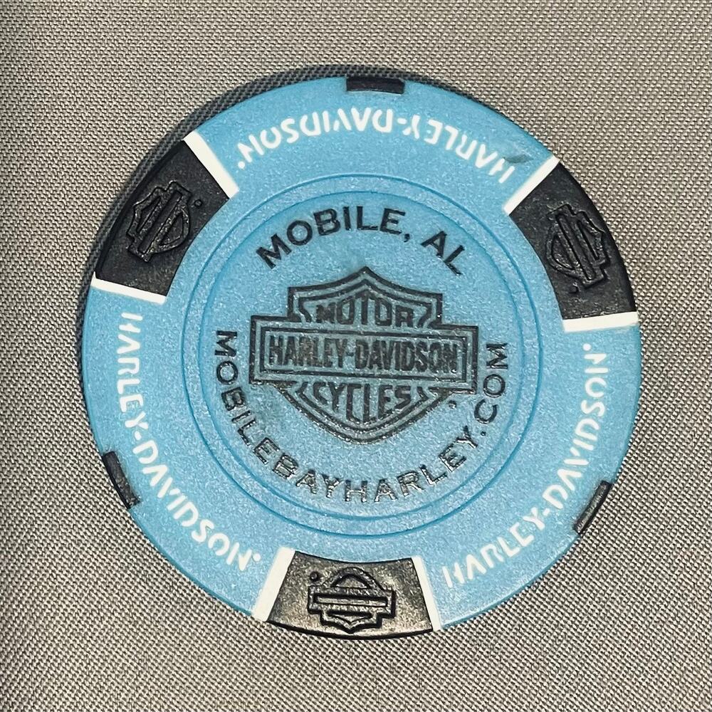 Harley-Davidson Poker Chip Mobile Bay,Alabama